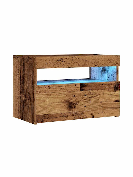 TV-Ständer mit LED-Beleuchtung Braune M60xT35xH40cm