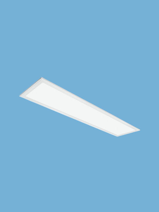 Spot Light Rectangular Recessed LED Panel 40W with Cool White Light 6000K 120x30cm