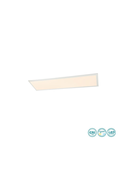 Globo Lighting Rosi Παραλληλόγραμμο Χωνευτό LED Panel 40W με Θερμό Λευκό Φως 3000K 80x20εκ.