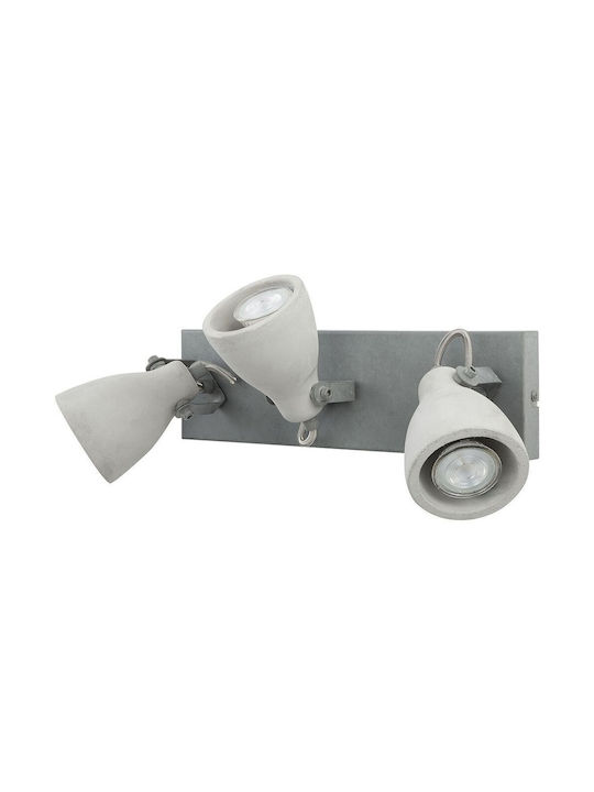 Beliani Dreifach Spot in Gray Farbe