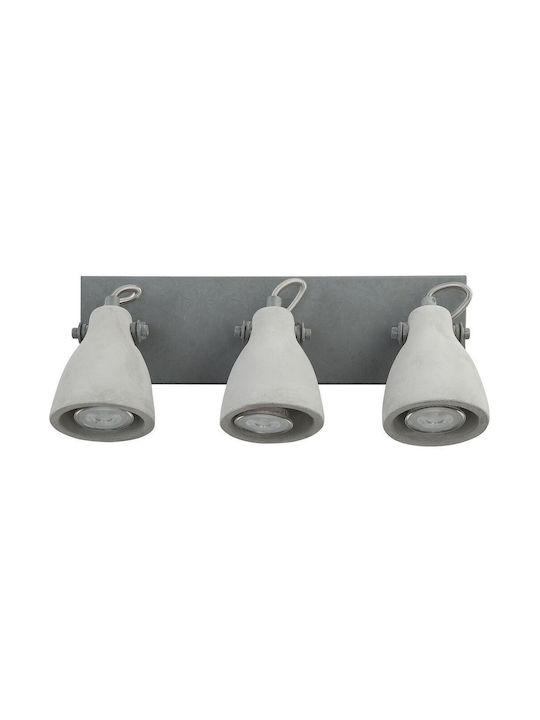 Beliani Dreifach Spot in Gray Farbe