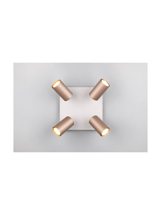 Trio Lighting Marley Μονό Σποτ σε Καφέ Χρώμα