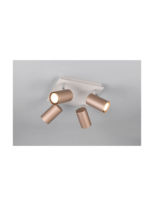 Trio Lighting Marley Μονό Σποτ σε Καφέ Χρώμα