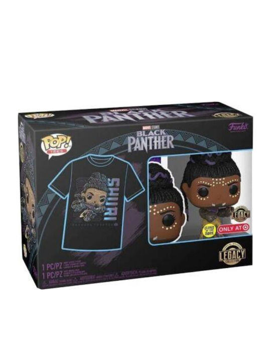 Funko Pop! Tees Marvel: Shuri (L) (L) Bobble-Head & Glows in the Dark Special Edition