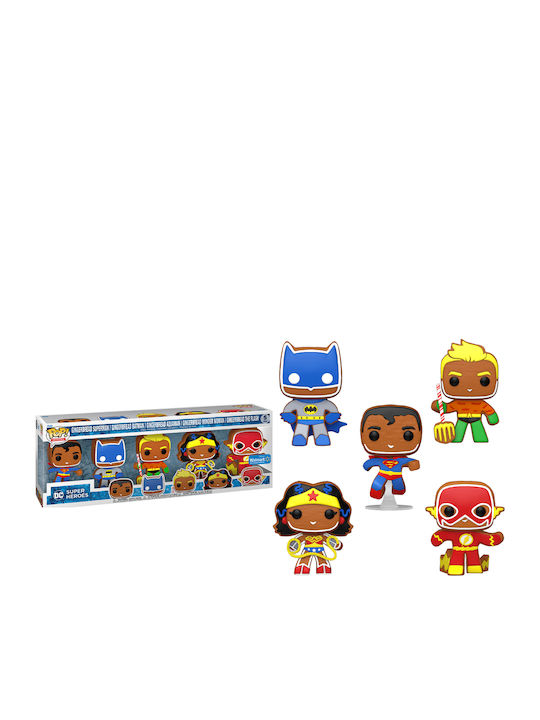 Funko Pop! Heroes: Superman / Batman / Aquaman / Wonder Woman / Flash 5-Pack Gingerbread Special Edition Funko Pop! Heroes: Superman / Batman / Aquaman / Wonder Woman / Flash 5-Pack Gingerbread Special Edition