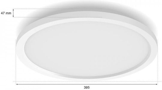 Philips Surimu Στρογγυλό Εξωτερικό LED Panel 40W με Ρυθμιζόμενο Λευκό Φως