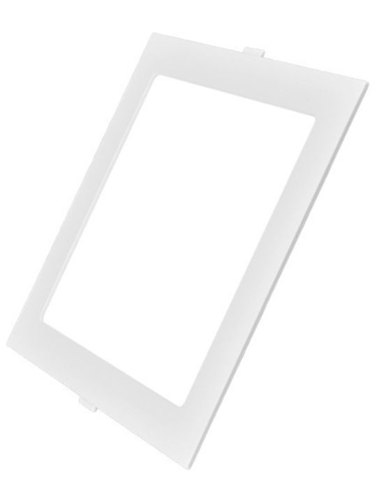 Braytron Square Recessed LED Panel 12W with Natural White Light 4000K