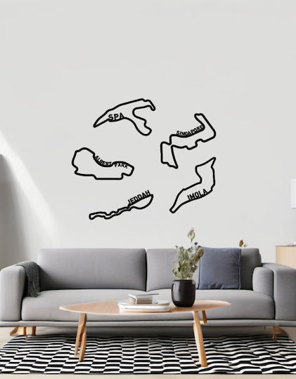 TKT Decorațiune Siluetă Neagră Din Acrilic 20x10cm