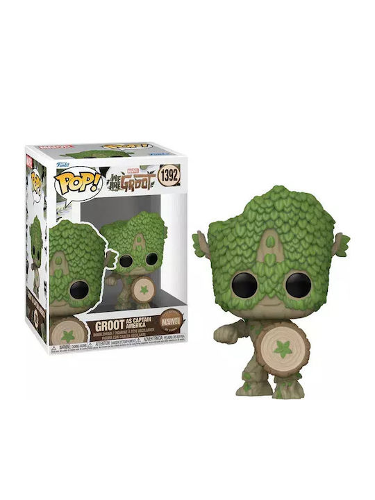 Funko Pop! Marvel: We Are Groot - Groot as Captain America 1392 Bobble-Head