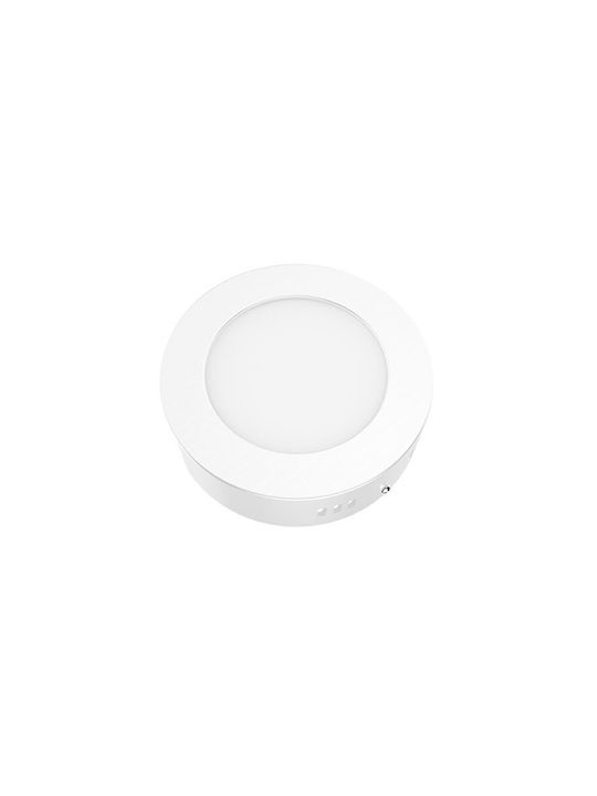 Aca Round Recessed Spot with Integrated LED and Natural White Light White 11.7x11.7cm.