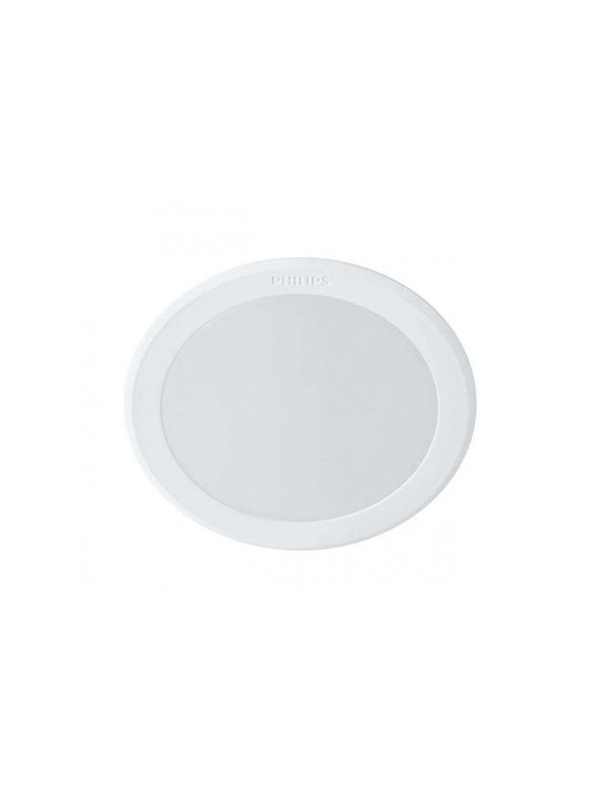 Philips Meson Μεταλλικό Χωνευτό Σποτ με Ενσωματωμένο LED και Φυσικό Λευκό Φως Λευκό 9.5x9.5εκ.