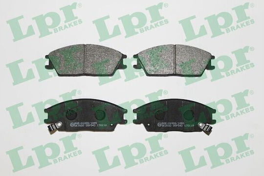 LPR Brakes Σετ Τακάκια Εμπρός για Hyundai Accent / Getz / Lantra / Pony / Excel