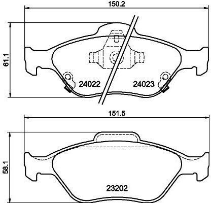 Hella Brake Pad