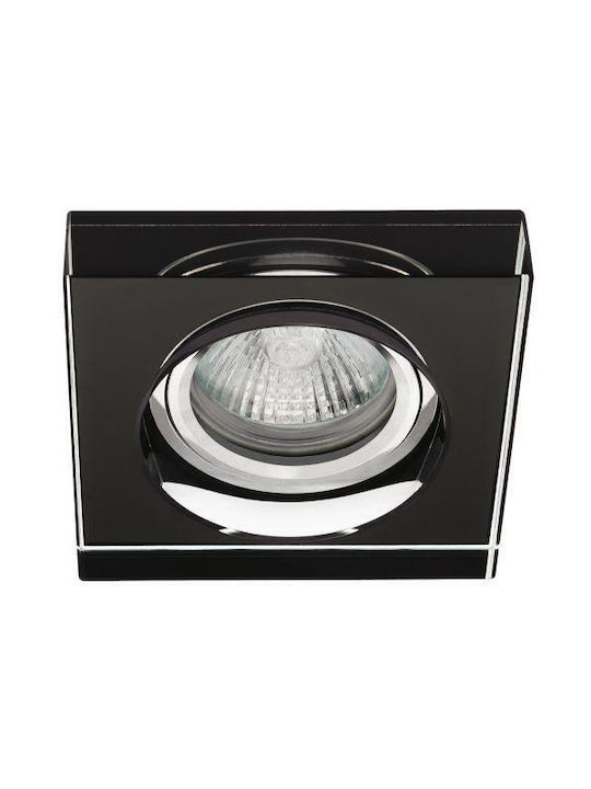 Kanlux Rotund Metalic Cadru pentru Spoturi GX5.3 Negru 1buc