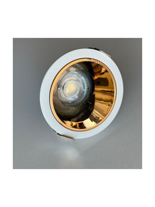 Home Lighting Metalic Spot Încorporat cu Soclu GU10 Auriu 7x7cm. 1buc