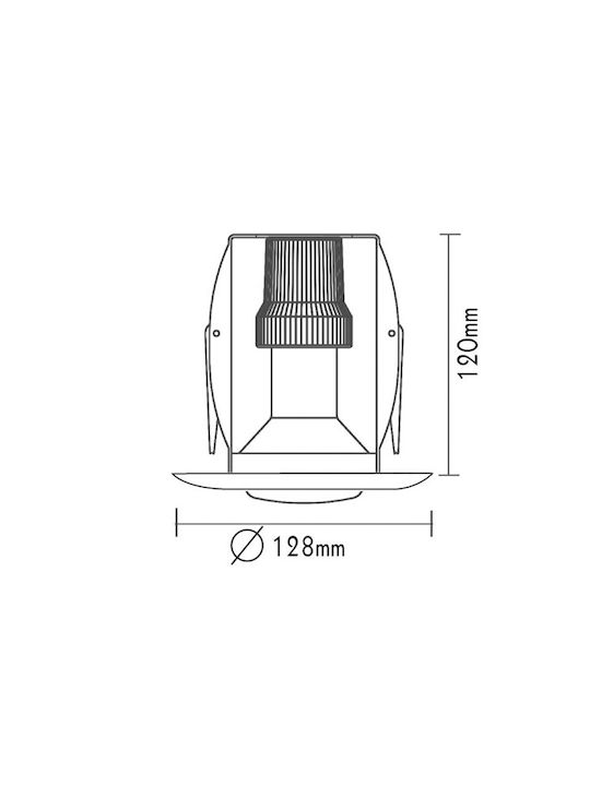 Aca Recessed Spot Black