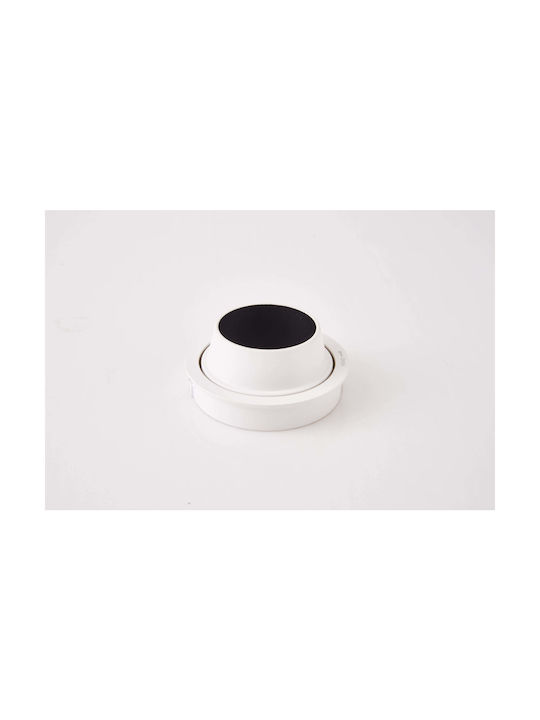 Home Lighting Металик Вграден Спот с Патрон GU10 Бял 7x7см. 1бр