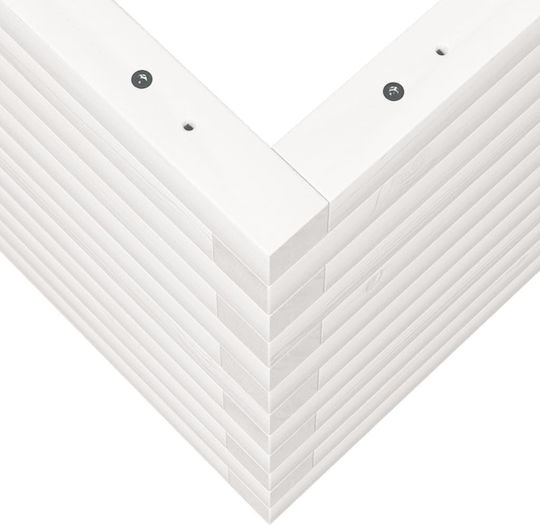 vidaXL Ζαρντινιέρα Ξύλινη Λευκή 90x40x45.5εκ.