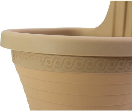 Viosarp Γλάστρα Πλαστική Λευκή 37x29x25.5εκ.