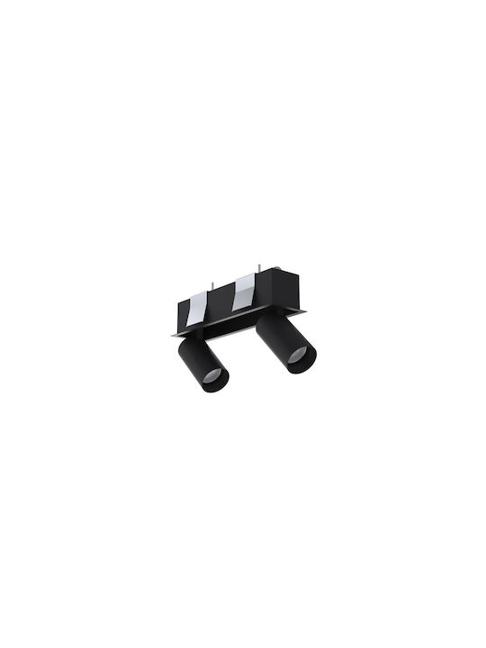 Nowodvorski Rechteckig Einbau Spot Schwarz 26.8x6.4cm. 1Stück