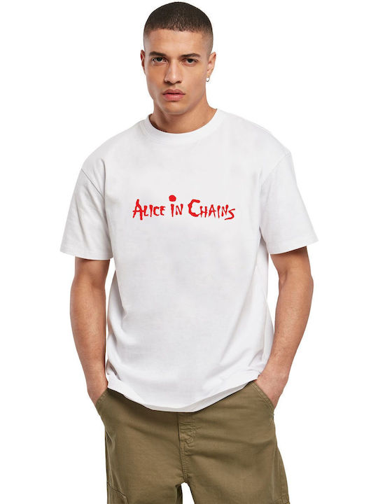 Tricou Alice In Chains Logo Nume Art Rock Avenue Alb Tricou Alice In Chains Logo Nume Art Rock Avenue Alb