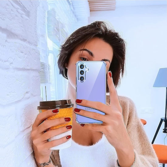 Techsuit Shockproof Clear Umschlag Rückseite Silikon Transparent (Realme GT 7 Pro)