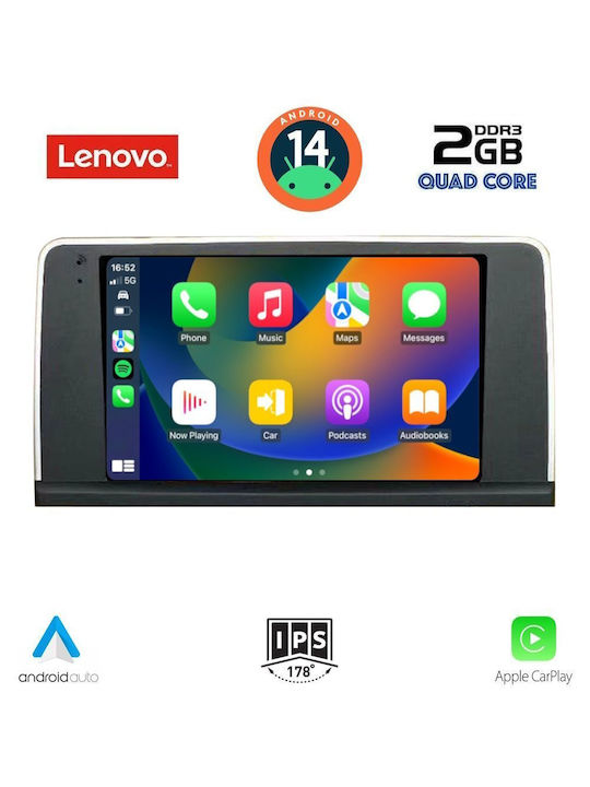 Lenovo Car Audio System for BMW X3 (F25) 2011-2013 (Bluetooth/USB/AUX/WiFi/GPS/Apple-Carplay/Android-Auto) with Touch Screen 9"