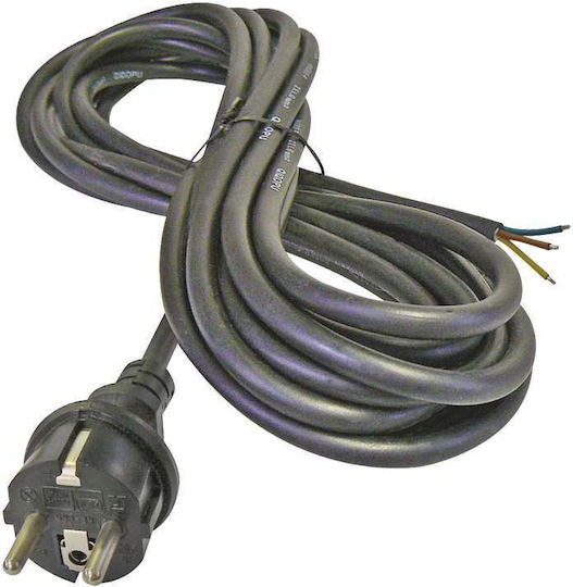 Emos Netzkabel Typ H05RR-F mit Kabeleigenschaften 1x25mm² in Schwarz Farbe 1m