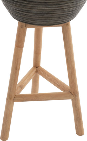 Freebox Pot Bamboo 31x31x80cm.