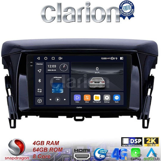 Clarion Car Audio System for Mitsubishi Eclipse Cross 2018> (Bluetooth/USB/WiFi/GPS/Apple-Carplay/Android-Auto) with Touch Screen 9"