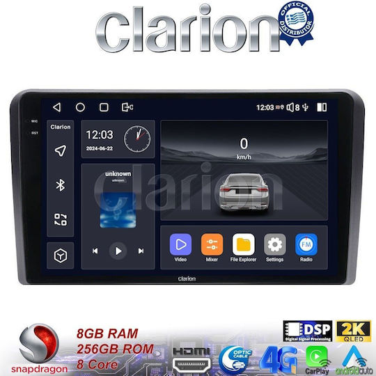Clarion Car Audio System for Ford Transit / Tourneo 2018 (Bluetooth/USB/WiFi/GPS/Apple-Carplay/Android-Auto) with Touch Screen 9"