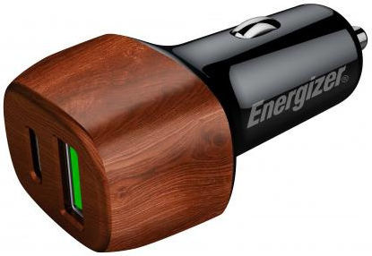 Energizer Energizer Autoladegerät 38W 4A mit Anschlüssen: 1xUSB 1xType-C Braune Farbe