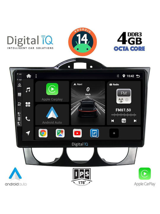 Digital IQ Car Audio System for Mazda RX-8 2001-2008 (Bluetooth/USB/AUX/WiFi/GPS/Apple-Carplay/Android-Auto) with Touch Screen 9"