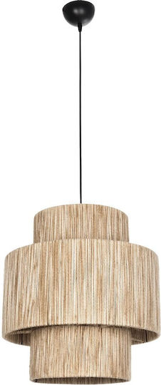 GloboStar Salto Pendant Light Beige Boho with Socket E27 39x39x80cm