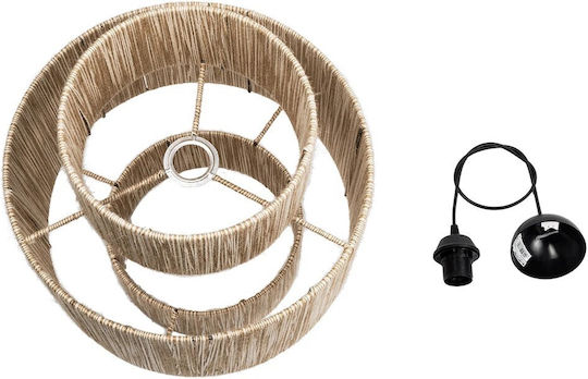 GloboStar Salto Pendant Light Beige Boho with Socket E27 39x39x80cm