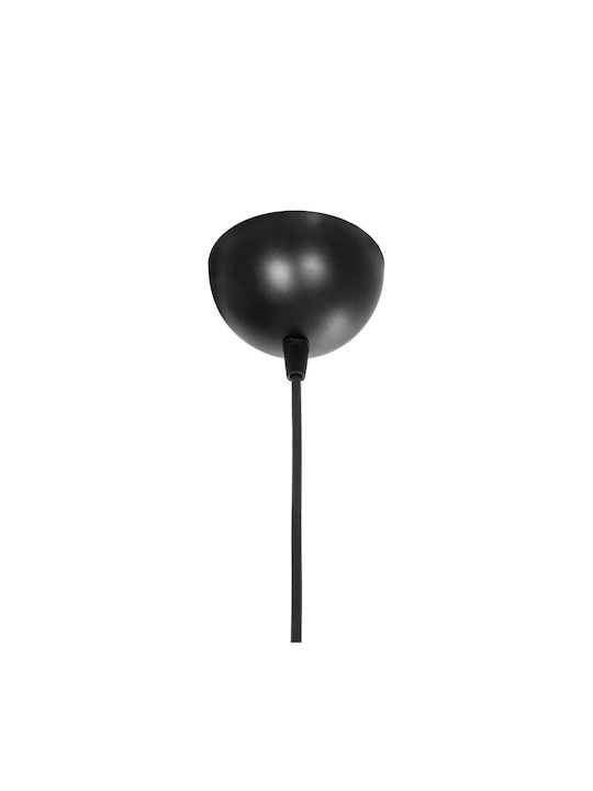 GloboStar Torus Κρεμαστό Φωτιστικό Μαύρο με Ντουί E27 10x10x77εκ.