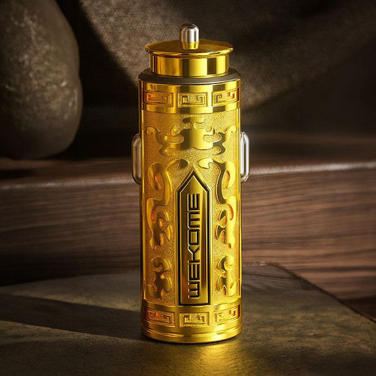 WK Autoladegerät 20W Schnellladen mit einer Buchse 1xUSB Goldene Farbe
