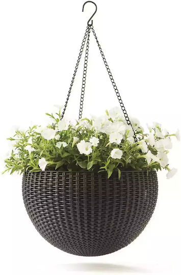 Keter Planter Саксия Пластмаса Gray 35x35см.