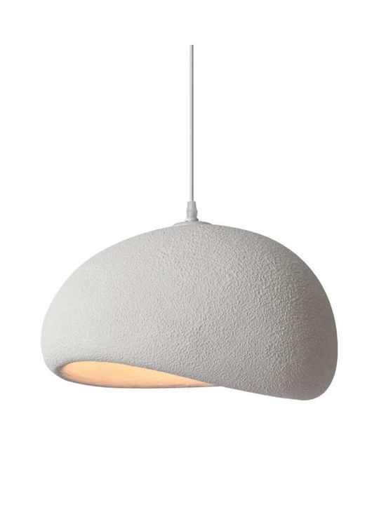 Atman Hängelampe Weiß mit Fassung E27 50x50x26cm.