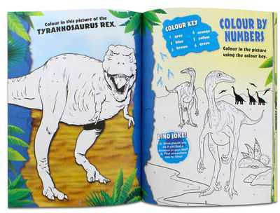Activity Book With Over 1000 Dinosaur Stickers Alligator Ab3384disbg - Initial