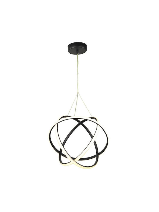 Heronia Hängelampe Schwarz 40x80cm.