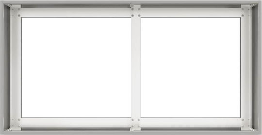 vidaXL Ζαρντινιέρα Μεταλλική Ασημι 80x40x40εκ.