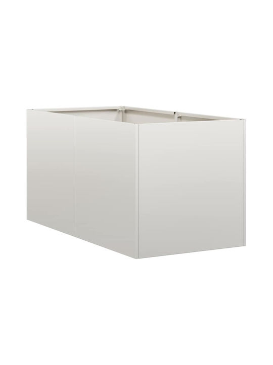 vidaXL Planter Box 40x40cm Silver 860735