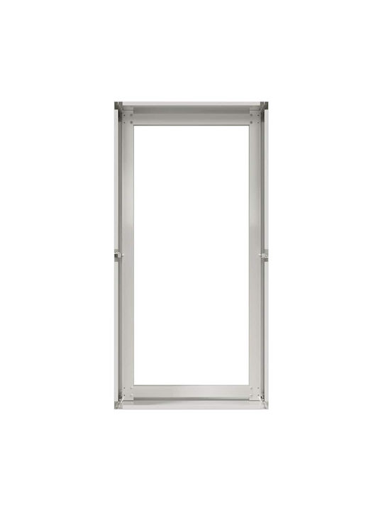 vidaXL Ζαρντινιέρα Μεταλλική Ασημι 40x80x40εκ.
