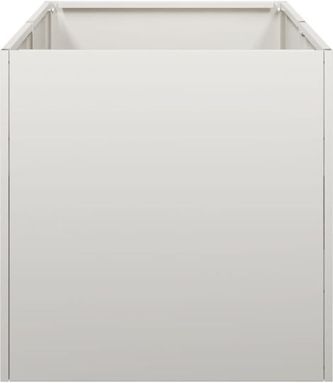 vidaXL Метална Кутия За Саксии Сребриста 40x80x40см