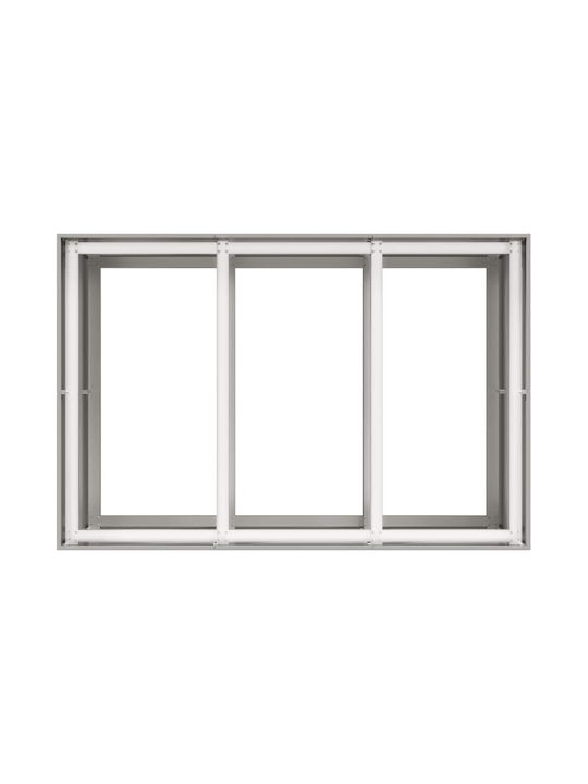 vidaXL Planter Box Metallic Silver 120x80x80cm.