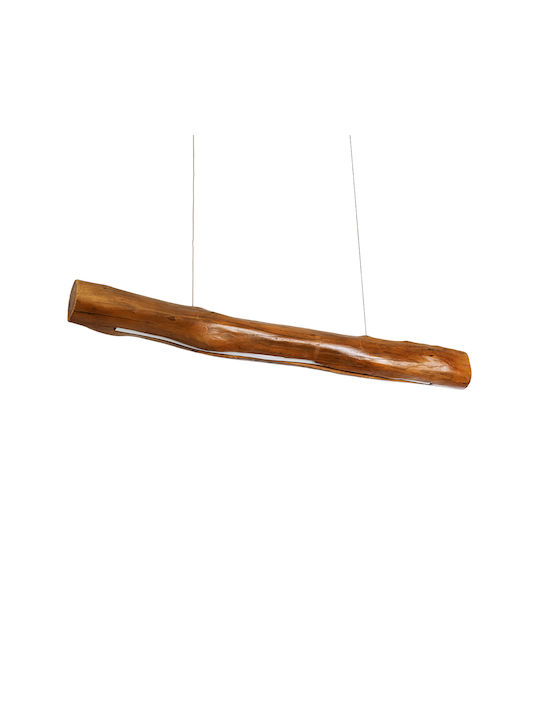 GloboStar Katrina Beige LED Pendant Ceiling Light with Natural White Light Boho Rail 100x10x100cm