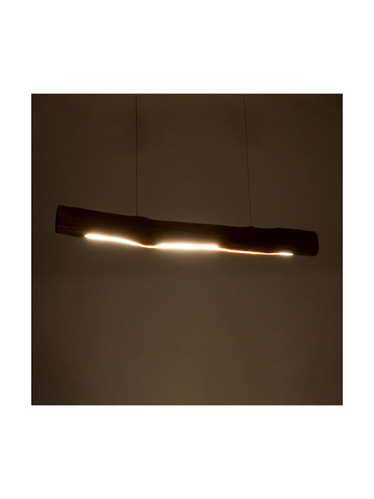 GloboStar Katrina Beige LED Pendant Ceiling Light with Natural White Light Boho Rail 100x10x100cm