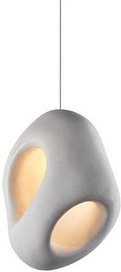 Atman LED Κρεμαστό Φωτιστικό Χρυσό 28x28x39εκ.