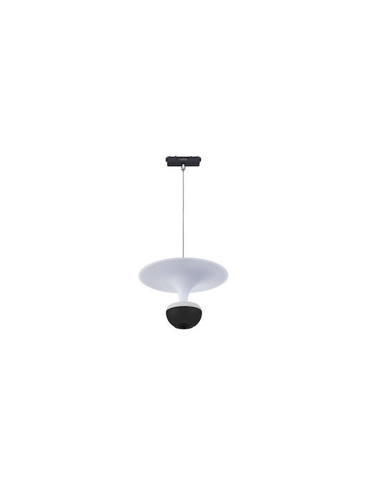 Inlight Pendant Light Black LED with Warm to Cool White Light Rail 20x20cm